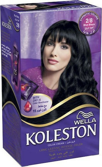 Wella Koleston Kit Βαφή Μαλλιών 2/8 Μαύρο Μπλε 50ml