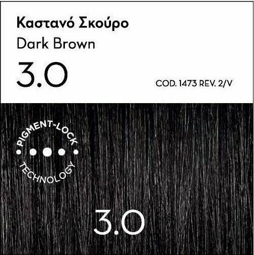 Korres Argan Oil Advanced Colorant Vopsea de Păr Fără Amoniac 3.0 Castaniu Închis Natural 50ml