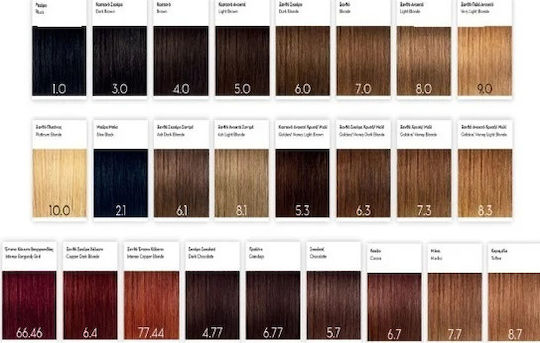 Korres Abyssinia Superior Gloss Colorant Βαφή Μαλλιών Χωρίς Αμμωνία 1.0 Μαύρο 50ml