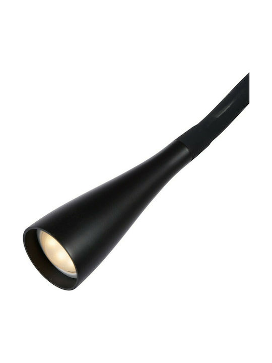 Lucide Lightning Zozy LED Office Lamp with Flexible Arm and Clip in Black Color