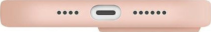 Uniq Lino Umschlag Rückseite Silikon Blush Pink (iPhone 13 Pro)