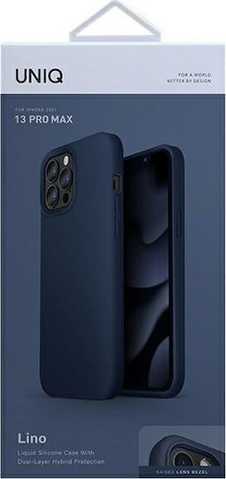 Uniq Lino Back Cover Σιλικόνης Marine Blue (iPhone 13 Pro Max)