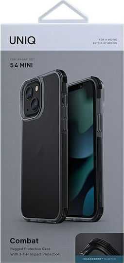 Uniq Combat Armor Back Cover Silicone Black (iPhone 13 mini)