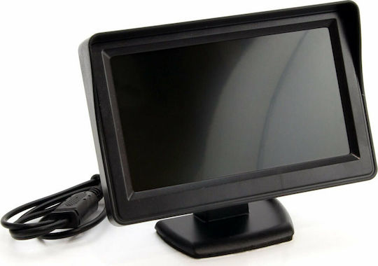 AMiO Car Parking System with Camera / Screen / Buzzer and 4 Sensors 22mm in White Color