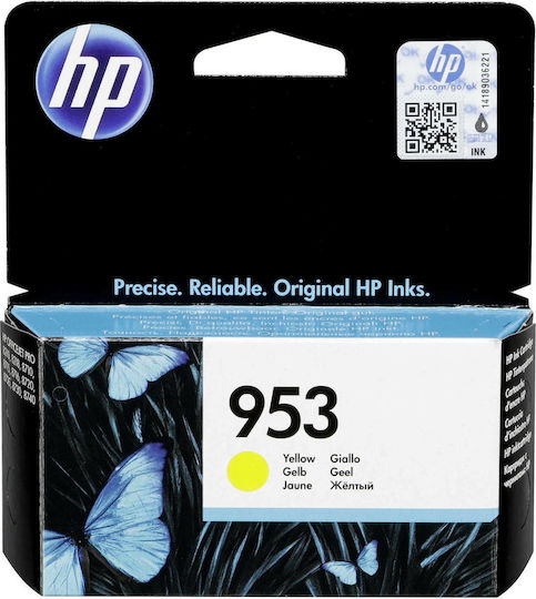HP 953 Original InkJet Printer Ink Yellow (F6U14AE)