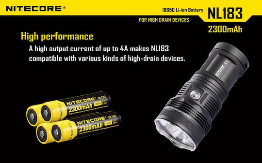 NiteCore NL1823 Презареждаща батерия 18650 Li-ion 2300mAh 3.7V 1бр