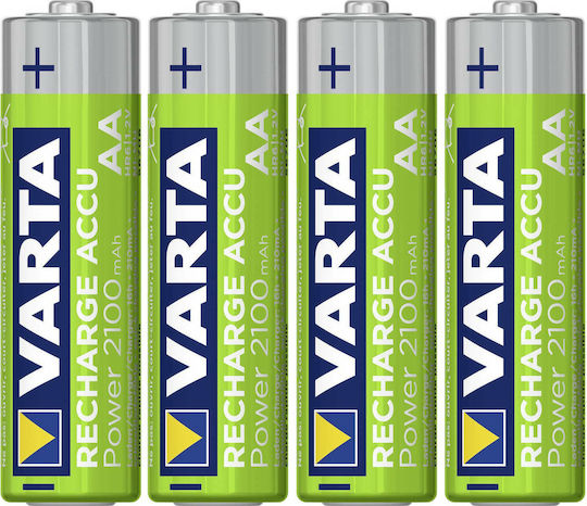 Varta Recharge Accu Power Επαναφορτιζόμενες Μπαταρίες AA Ni-MH 2100mAh 1.2V 4τμχ
