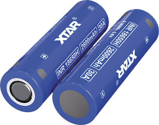 XTAR Επαναφορτιζόμενη Μπαταρία 18650 Li-ion 2600mAh 3.7V 1τμχ