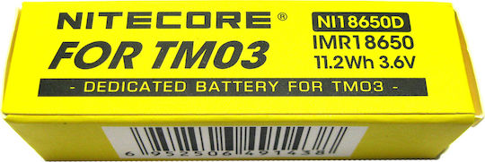 NiteCore 9060110671 Επαναφορτιζόμενη Μπαταρία 18650 Li-Mn 3100mAh 3.6V 1τμχ