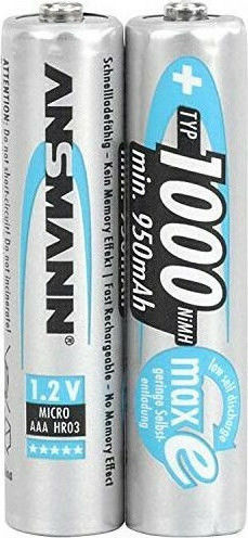 Ansmann Επαναφορτιζόμενες Μπαταρίες AAA Ni-MH 1000mAh 1.2V 2τμχ