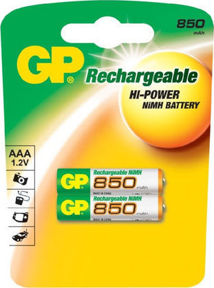 GP Batteries ReCyko+ Rechargeable Battery AAA Ni-MH 850mAh 1.2V 2pcs