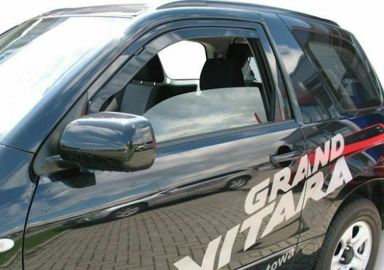 Heko Set of Windbreakers Front Car Dark Fime for Suzuki Grand Vitara FT 3D 1999-2005 2pcs