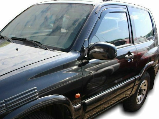 Heko Set of Windbreakers Front Car Dark Fime for Suzuki Grand Vitara FT 3D 1999-2005 2pcs