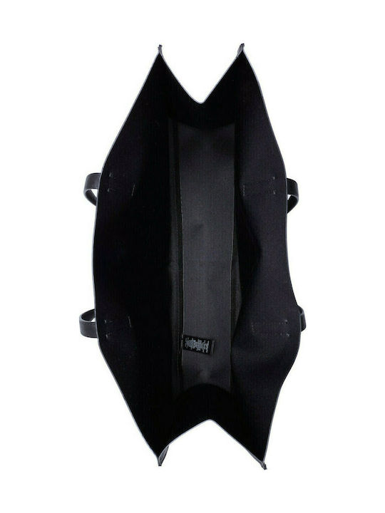Icon Γυναικεία Τσάντα Shopper Ώμου Μαύρη