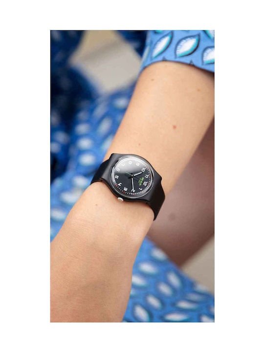 Swatch Masa Uhr mit Schwarz Kautschukarmband