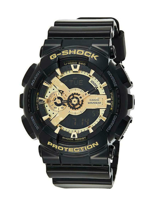 Casio G-shock Analog/Digital Men's Watch 51.2mm Chronograph Battery with Black Rubber Strap