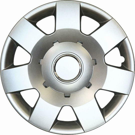 Croatia Cover Car Hubcap Set Skoda Fabia/Praktik with Skoda Emblem 14" 4pcs Silver