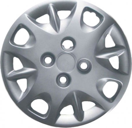 Croatia Cover Car Hubcap Set Fiat Punto I/Punto II/Albea/Panda with Fiat Emblem 13" 4pcs Silver
