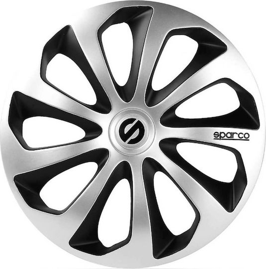 Sparco Car Hubcap Set Sicilia Pro 14" 4pcs Black