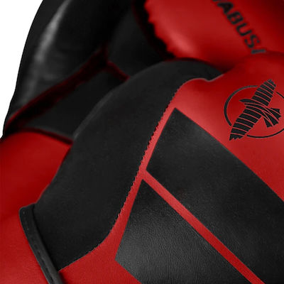 Hayabusa S4 Boxhandschuhe aus Kunstleder Rot