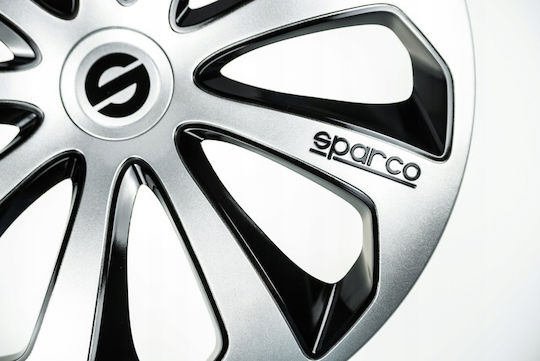 Sparco Σετ Τάσια Αυτοκινήτου Sicilia Pro 13" 4τμχ Μαύρο