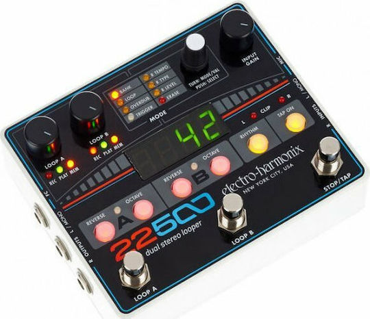 Electro-Harmonix 22500 Dual Stereo Pedals Effect Looper Electroacoustic Instruments, Electric Guitar, Electric Bass, Keyboards & Synths and Voice