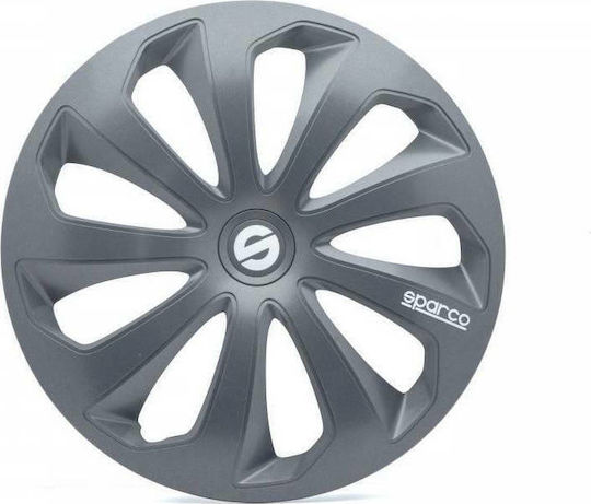 Sparco Σετ Τάσια Αυτοκινήτου Sicilia 4τμχ 16" Γκρι