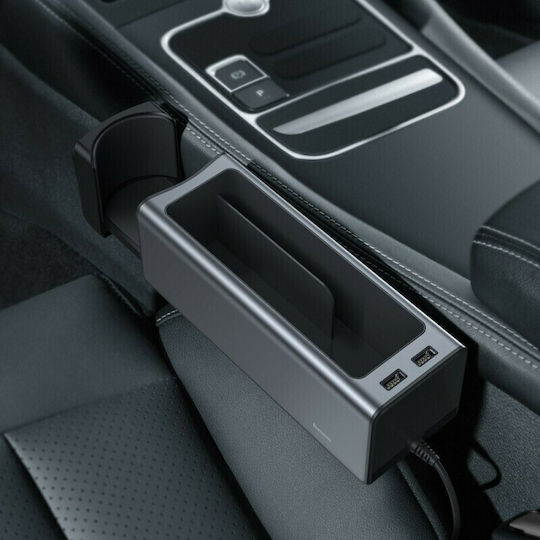Baseus Deluxe Θήκη Γενικής Χρήσης Αυτοκινήτου με 2 Θύρες USB