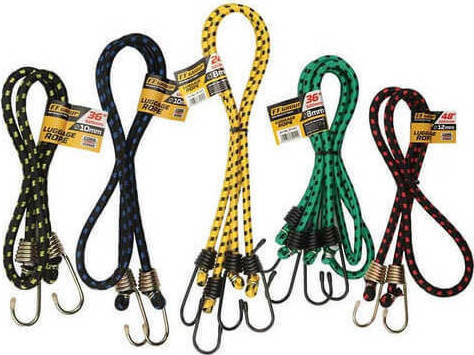 FFG Car Luggage Elastric Strap Double Hook F10 Black 120cm