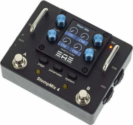 Elite Acoustics Stompmix X4 Πετάλι Mixer Compressor Ηλεκτροακουστικών Οργάνων