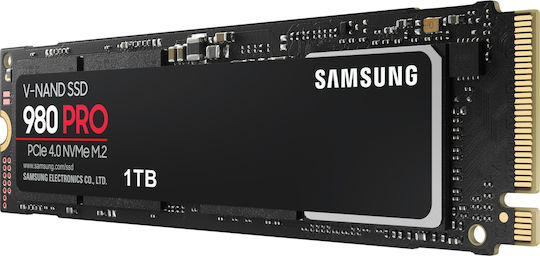 Samsung 980 Pro SSD 1TB τύπου M.2 με σύνδεση PCI Express 4.0 (PS5 Compatible) MZ-V8P1T0BW