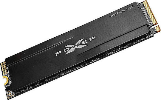 Silicon Power PCIe Gen 3x4 XD80 SSD 256GB τύπου M.2 με σύνδεση PCI Express 3.0 και Ψύκτρα SP256GBP34XD8005