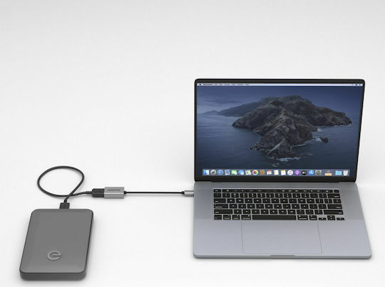 Marmitek Connect Μετατροπέας USB-C male σε USB-A female Ασημί 1τμχ