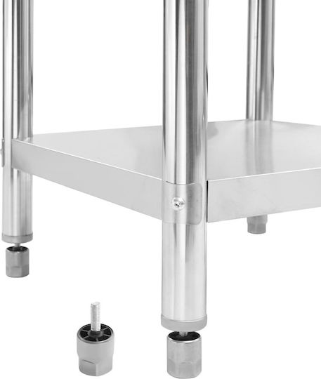 vidaXL Steel Workbench L120xD60xH85cm