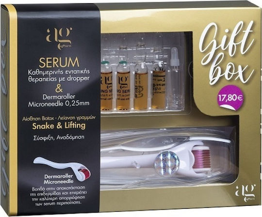 Ag Pharm Box Snake Serum, Lifting Serum 7 Derma Roller Σετ Περιποίησης για Σύσφιξη 6τμχ