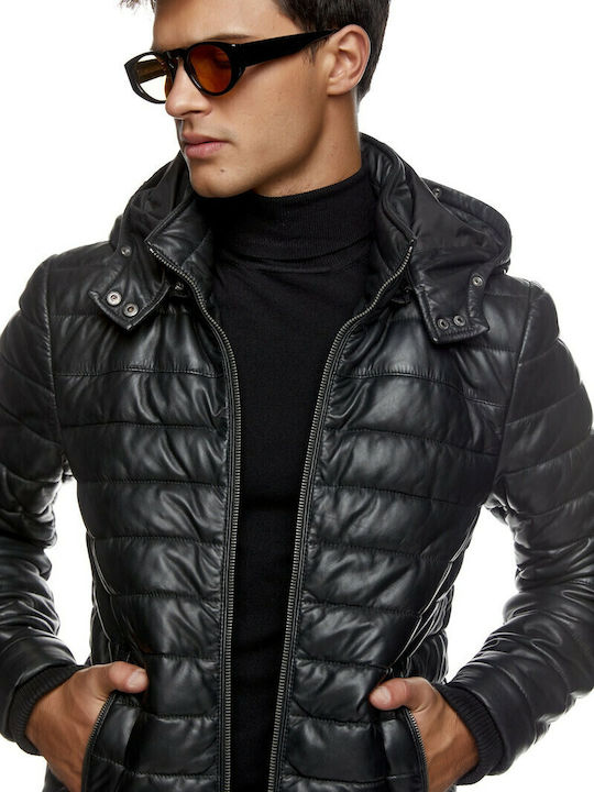 Louis Lederjacke Jacke Schwarz