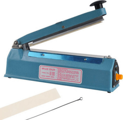 PFS-200 Commercial Bag Sealer Metallic 300W for Maximum Length 200mm