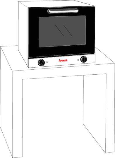 Foem RFF43X Ηλεκτρικός Φούρνος 2.9kW