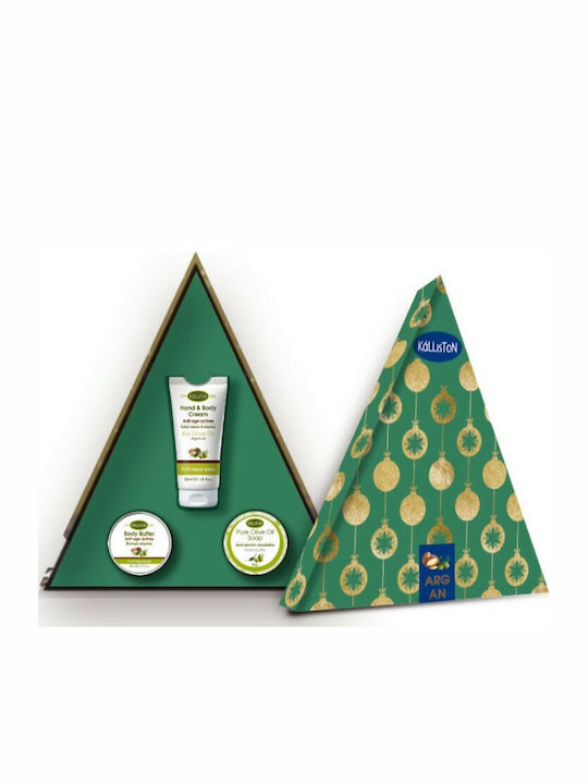 Kalliston Christmas Argan Комплект за грижа за кожата за Хидратация & Почистване на тялото