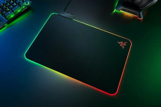 Razer Firefly V2 Gaming Mouse Pad Medium 335mm with RGB Lighting via USB Black RZ02-03020100-R3M1