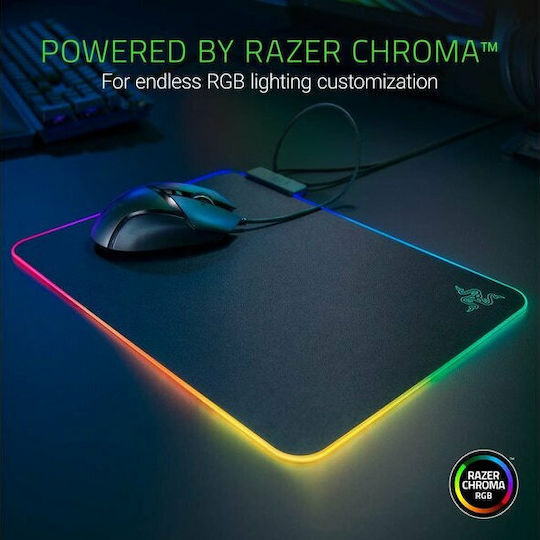 Razer Firefly V2 Gaming Mouse Pad Medium 335mm with RGB Lighting via USB Black RZ02-03020100-R3M1