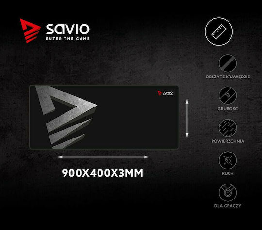 Savio Precision Control Gaming Mouse Pad XXL (900mm) Μαύρο GPCXL