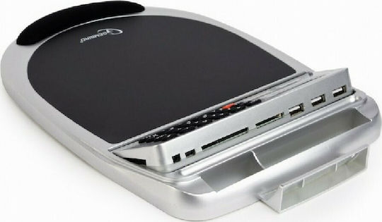 Gembird USB Combo Mouse Pad Medium (322mm) με Στήριξη Καρπού Γκρι MP-UC1