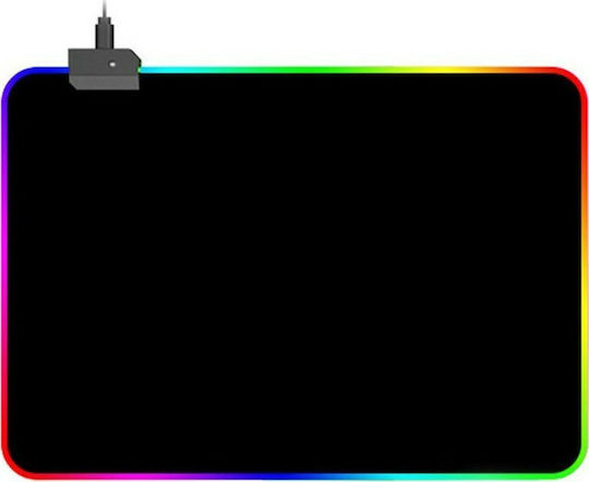 iMice GMS-WT5 Soft Gaming Mouse Pad Medium (350mm) με RGB Φωτισμό μέσω USB Μαύρο