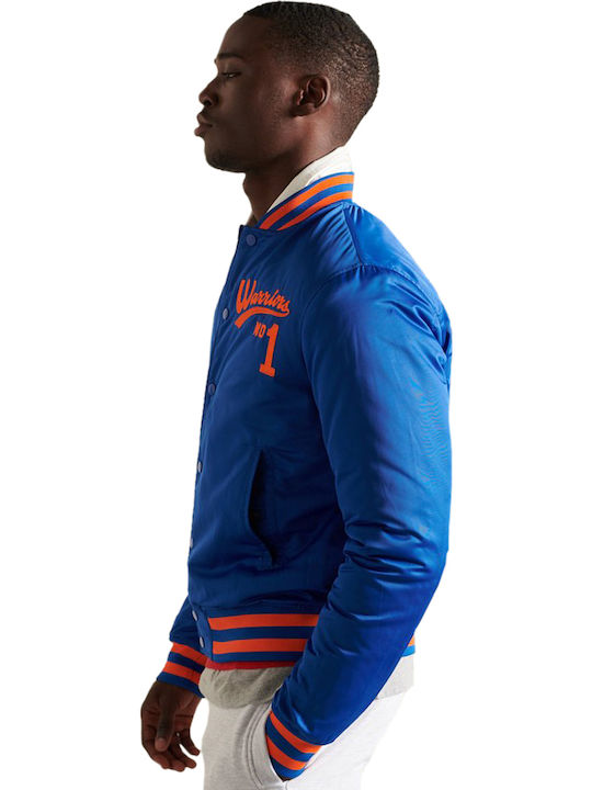 Varsity Bomber Collegejacke Jacke Blau