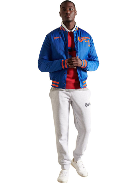 Varsity Bomber Collegejacke Jacke Blau