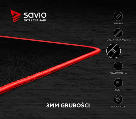 Savio Turbo Dynamic Gaming Mouse Pad XL (700mm) Black GTDL