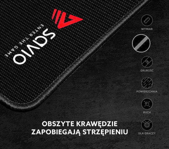 Savio Precision Control Gaming Mouse Pad (250mm) Μαύρο GPCS