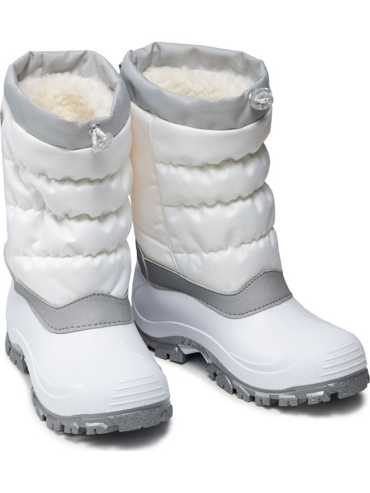 Hanki Kids Snow Boots White