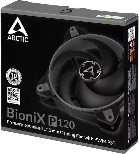 Arctic BioniX P120 4-Pin PWM / 4-Pin Molex Case Fan Gray